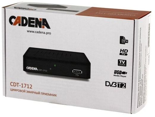 Цифровой эфирный тюнер Cadena CDT-1712