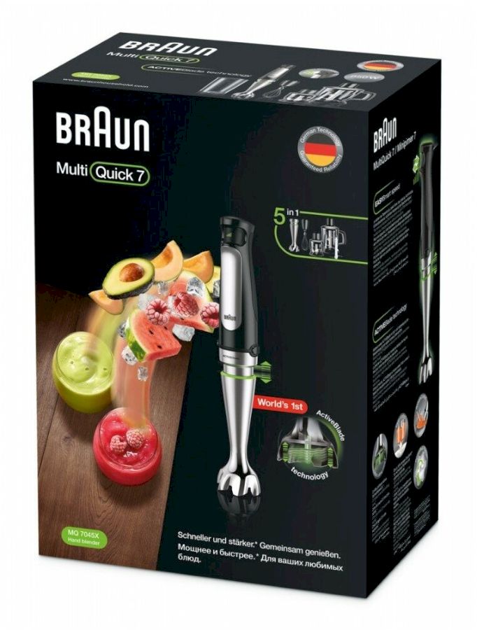 Погружной блендер Braun MQ 7045X, черный