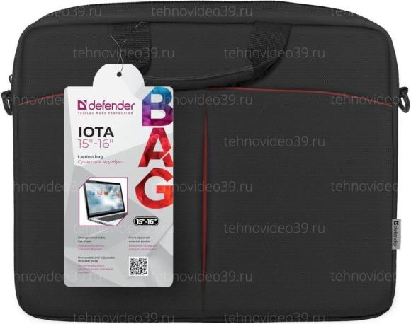 Сумка Defender для ноутбука Iota 15"-16" черный купить по низкой цене в интернет-магазине ТехноВидео