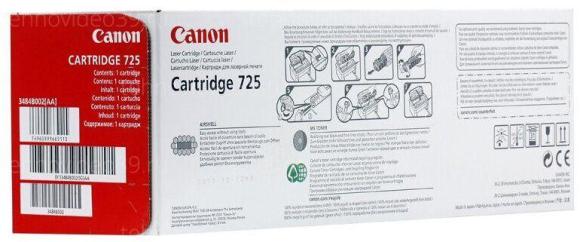 Картридж Canon 725 купить по низкой цене в интернет-магазине ТехноВидео