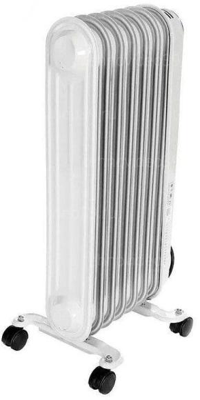 Масляный радиатор Ресанта ОМПТ-7Н (1,5 кВт) (67/3/3) белый/серебристый купить по низкой цене в интернет-магазине ТехноВидео