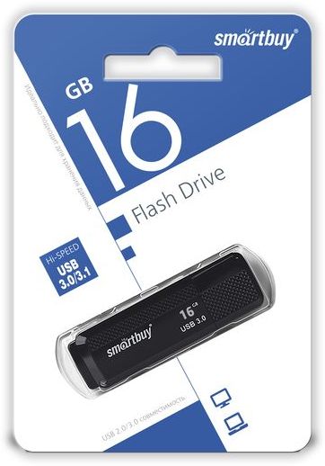 USB 3.0/3.1 Smartbuy 16GB Dock Black (SB16GBDK-K3)