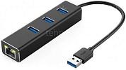 Сетевой адаптер USB Ks-is KS-405 с хабом USB 3.0 на 3 порта 3.0-RJ45 купить по низкой цене в интернет-магазине ТехноВидео