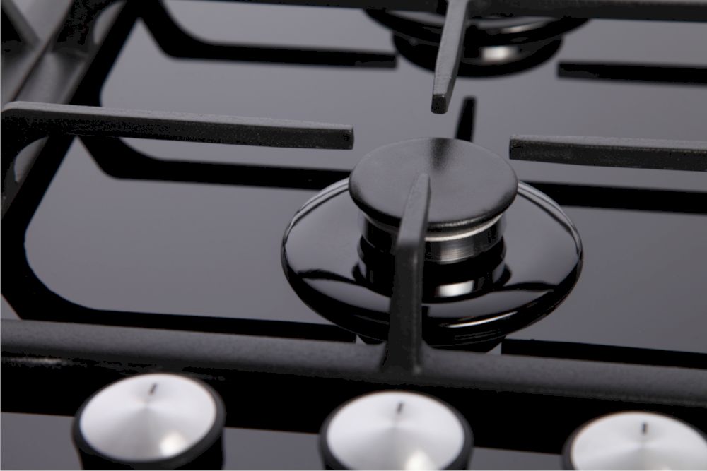 Газовая варочная поверхность Ferre SA025 черное стекло