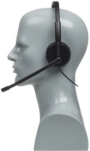 Наушники с микрофоном Creative HS-220 черный USB (51EF1070AA000)