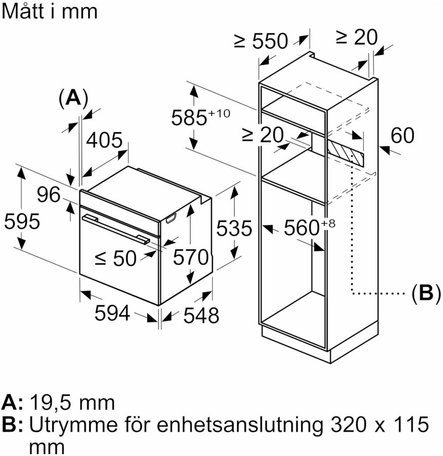 Духовой шкаф Bosch HBA530BB0S черный