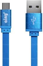 Кабель Ainy microUSB 1.0m синий (FA-047F)