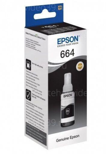 Картридж Epson C13T66414A L100 black (ёмкость с чернилами 70мл) купить по низкой цене в интернет-магазине ТехноВидео