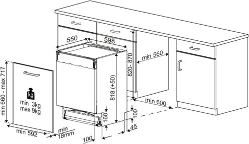 Встраиваемая посудомоечная машина Indesit DI 4C68 (869894000010)