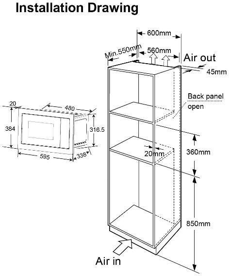 Встраиваемая микроволновая печь Thomson BMO10-S2102