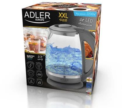 Электрический чайник Adler AD 1286 серый