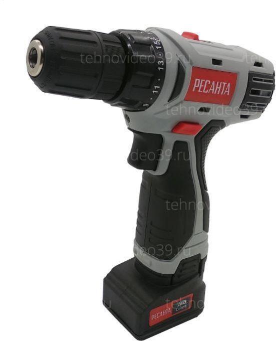 Дрель-шуруповерт аккумуляторная Ресанта ДА-24-2ЛК (75/14/7) купить по низкой цене в интернет-магазине ТехноВидео
