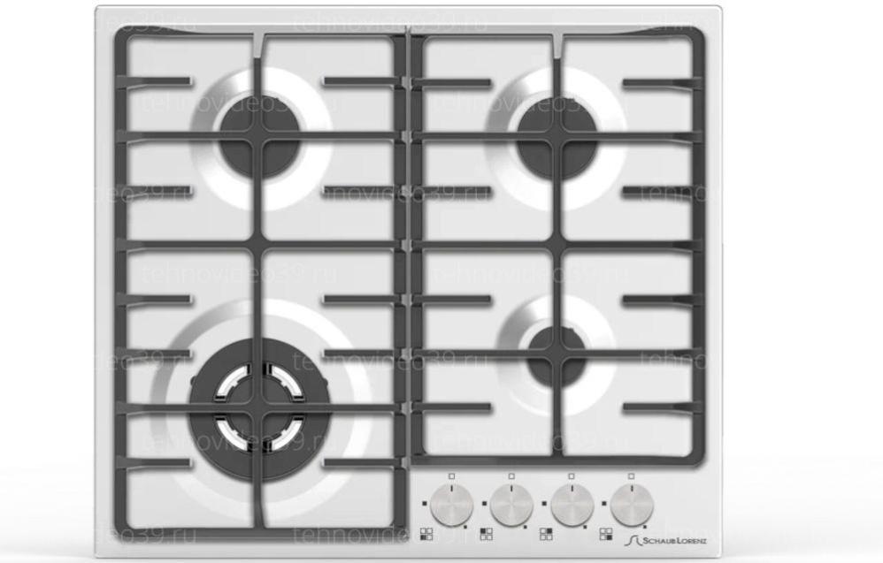 Газовая варочная поверхность Schaub Lorenz SLK GW6529 белый купить по низкой цене в интернет-магазине ТехноВидео