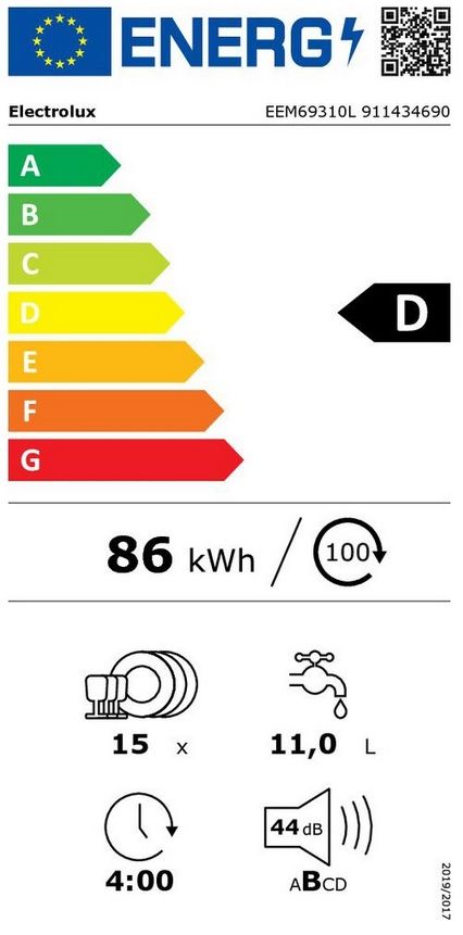 Встраиваемая посудомоечная машина Electrolux EEM 69310L