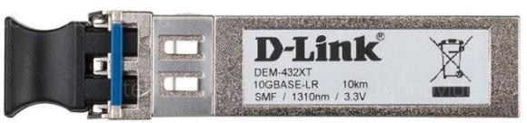 Модуль D-Link DEM-432XT, Трансивер SFP+ с 1 портом 10GBase-LR для одномодового оптического кабеля (д купить по низкой цене в интернет-магазине ТехноВидео