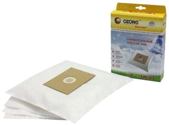 Пылесборник Ozone micron UN-01 универсальный синтетический 4шт. купить по низкой цене в интернет-магазине ТехноВидео