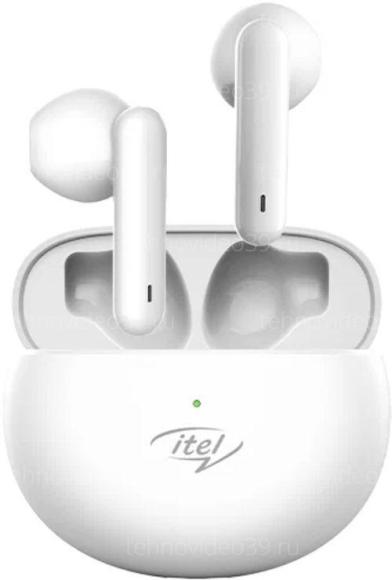 Беспроводные наушники-вкладыши с микрофоном Itel T1 NEO bluetooth с зарядным кейсом, белые ITL-T1-WH купить по низкой цене в интернет-магазине ТехноВидео