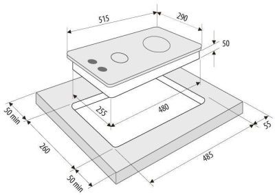 Газовая варочная поверхность KRONA Calor 30 WH (Белый) (00026311)