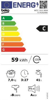 Встраиваемая стиральная машина Beko WITC 7612 B0W