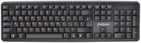 Клавиатура ExeGate LY-331L2 Black длина кабеля 2.2м. USB купить по низкой цене в интернет-магазине ТехноВидео