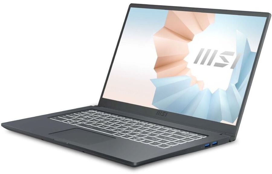 Ноутбук MSI 15,6" FHD MODERN 15 I5-1155G7/8Gb/SSD512Gb/Intel Iris Xe graphics/Win11 (9S7-155266-832)