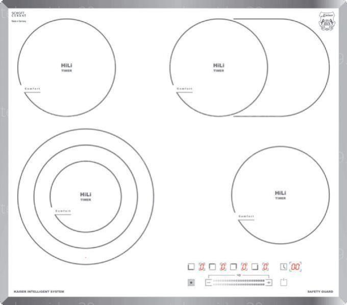 Электрическая варочная поверхность Kaiser KCT 6715 FW купить по низкой цене в интернет-магазине ТехноВидео