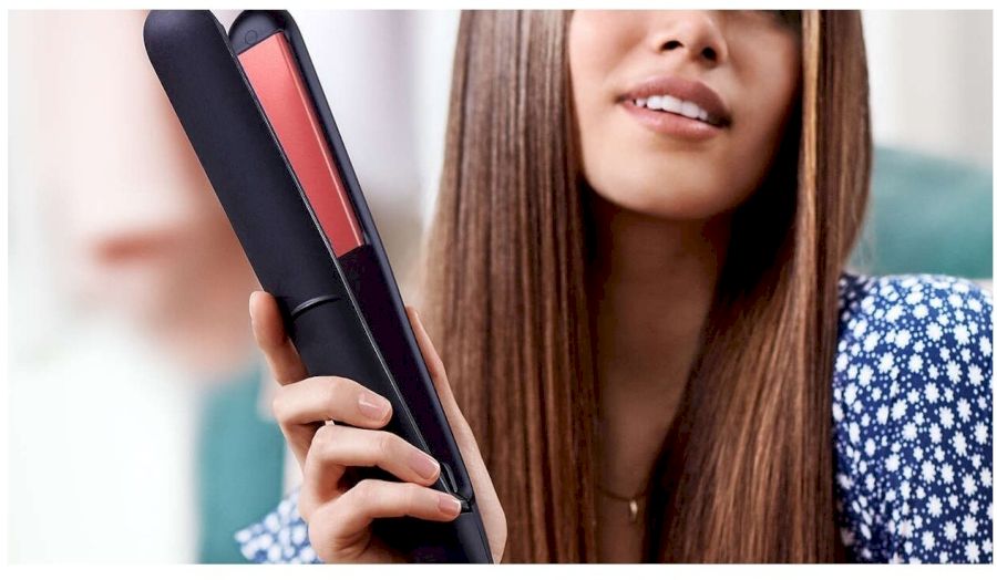 Выпрямитель Philips BHS376/00, черный/розовый