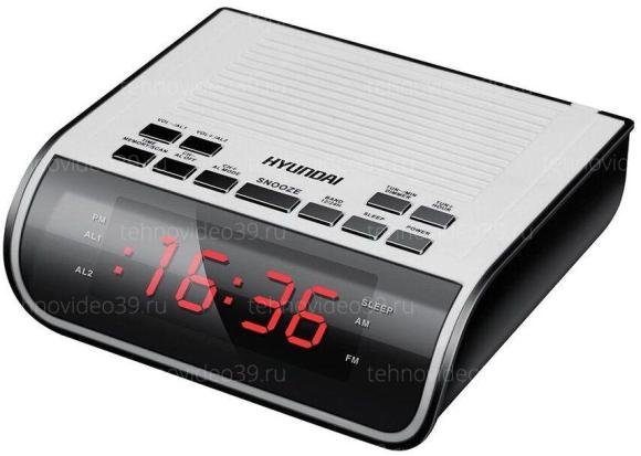 Радиочасы Hyundai H-RCL100 белый LED купить по низкой цене в интернет-магазине ТехноВидео