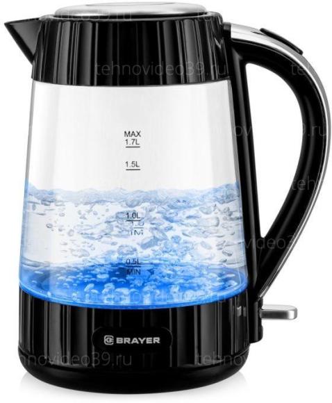 Электрический чайник Brayer BR1075 стекло купить по низкой цене в интернет-магазине ТехноВидео