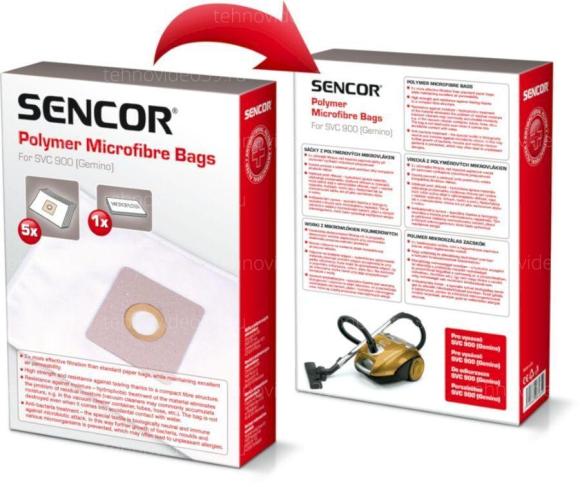 Пылесборник Sencor для пылесосов SVC900 Gemino (5 шт.) купить по низкой цене в интернет-магазине ТехноВидео