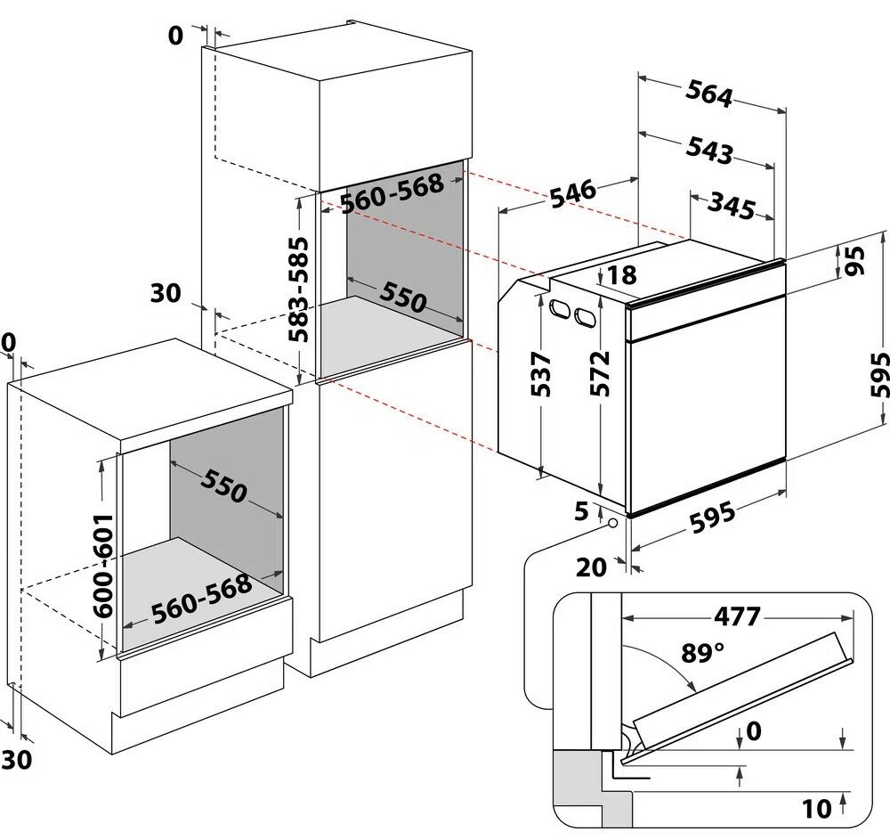 Духовой шкаф с добалением пара Whirlpool W11I OP1 4S2 H