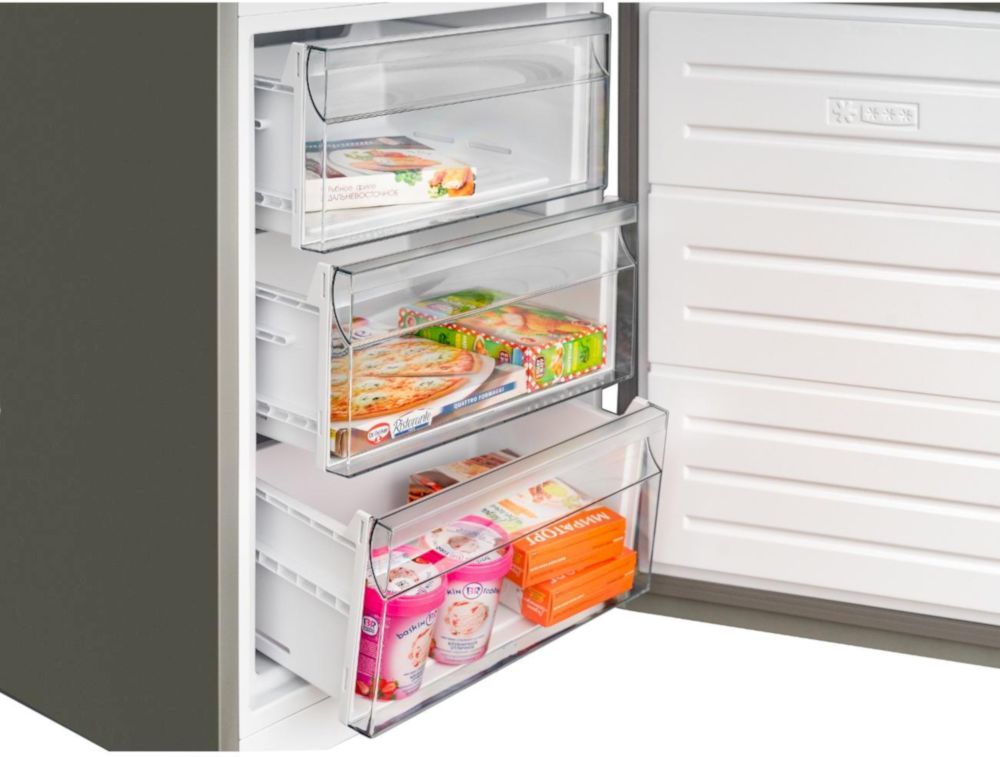 Холодильник Schaub Lorenz SLU S379L4E белое стекло