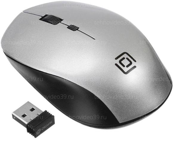 Мышь Оклик 565MW matt черный/серый оптическая (1600dpi) беспроводная USB для ноутбука (4but) купить по низкой цене в интернет-магазине ТехноВидео