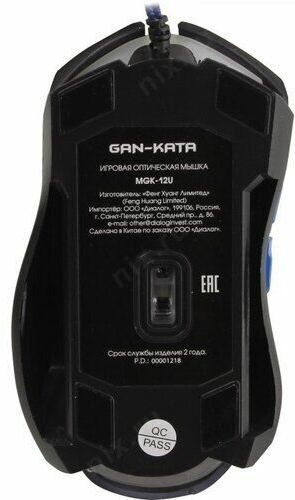 Мышь Dialog MGK-12U Gan-Kata-игровая USB, черная