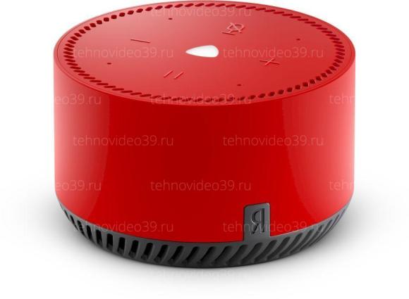 Умная колонка Яндекс Станция Лайт с голосовым помощником Алиса, красный (YNDX-00025R) купить по низкой цене в интернет-магазине ТехноВидео