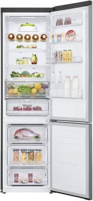 Холодильник LG GBB62PZFGN Серебристый