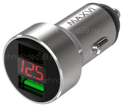 Заряд. устр-во автомоб Maxvi CCM-M542 LED metallic silver купить по низкой цене в интернет-магазине ТехноВидео