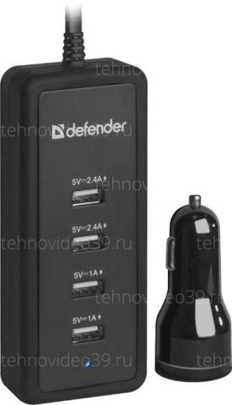 Автомобильное ЗУ Defender ACA-02 5 порта USB, 5V/9.2A (83568) купить по низкой цене в интернет-магазине ТехноВидео
