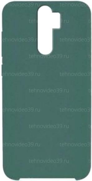 Чехол-накладка для Xiaomi Redmi 9, силикон/бархат, зеленый купить по низкой цене в интернет-магазине ТехноВидео