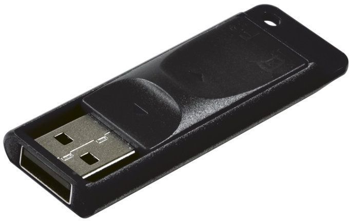 USB Flash Drive128GB Verbatim (Slider) USB2.0 (49328)
