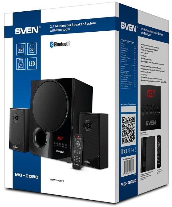 Колонки 2.1 SVEN MS-2080 Чёрный (SV-018771)
