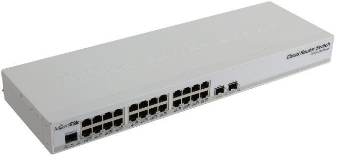 Коммутатор Mikrotik CRS326-24G-2S+RM