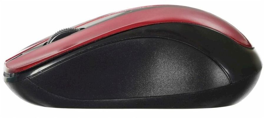 Мышь Оклик 675MW черный/красный оптическая (800dpi) беспроводная USB (2but)