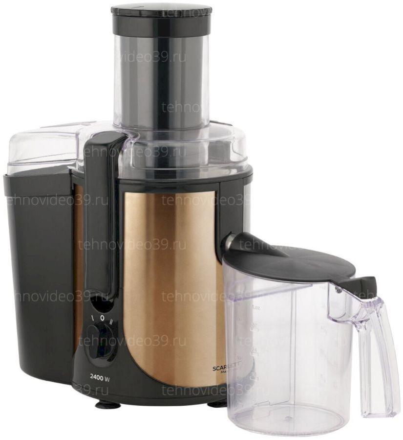 Соковыжималка Scarlett центробежная SC-JE50S52, бронза купить по низкой цене в интернет-магазине ТехноВидео