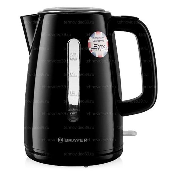 Электрический чайник Brayer BR1058BK черный купить по низкой цене в интернет-магазине ТехноВидео