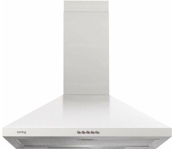 Вытяжка купольная Korting KHC 6431 W белый купить по низкой цене в интернет-магазине ТехноВидео