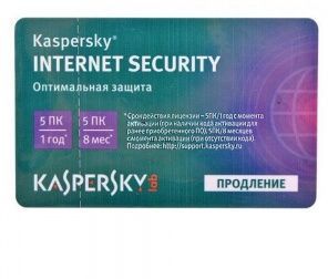 ПО Kaspersky Internet Security Multi-Device Russian Edition. 5-Device 1 year Renewal Card (KL1941ROE