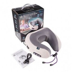Подушка массажная роликовая беспроводная для шеи CS Medica VibraPulsar CS-cr4 DUAL RELAX