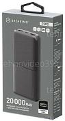 Внешний аккумулятор Breaking P202, 2USB-A, 20 000 mAh, 2.1A, 10W (Черный) купить по низкой цене в интернет-магазине ТехноВидео