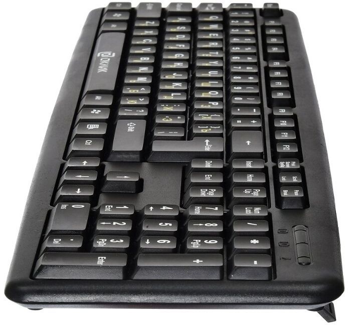 Клавиатура Оклик 130M черный USB